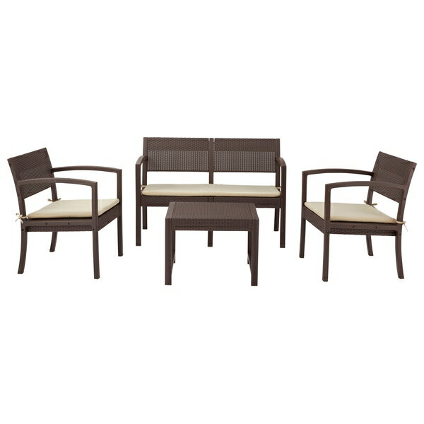 東谷 ガーデンリビング4点セット ソファ＆テーブルセット コーナーソファ ODS-104