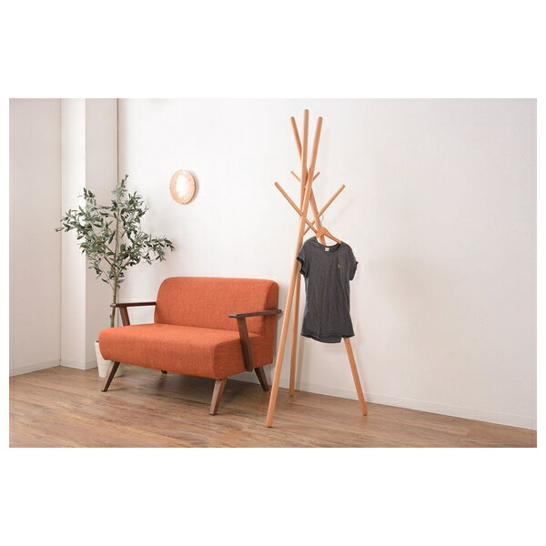 東谷 ハンガー ポールハンガー コート ハンガーラック 衣服収納 洋服掛け 収納家具 シンプル 北欧 ナチュラル 天然木 木製 WIS-551NA [3]