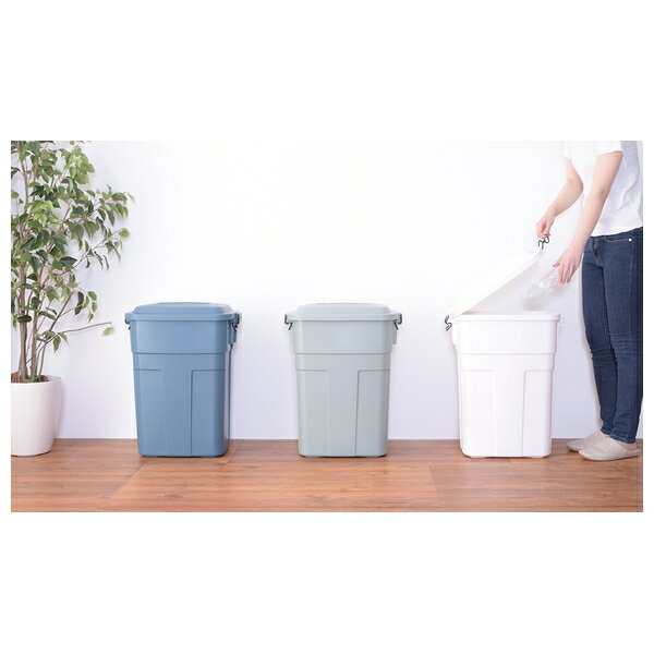 東谷 ゴミ箱 ダストボックス ふた付き 50L 分別 50リットル シンプル LFS-936WH [3]