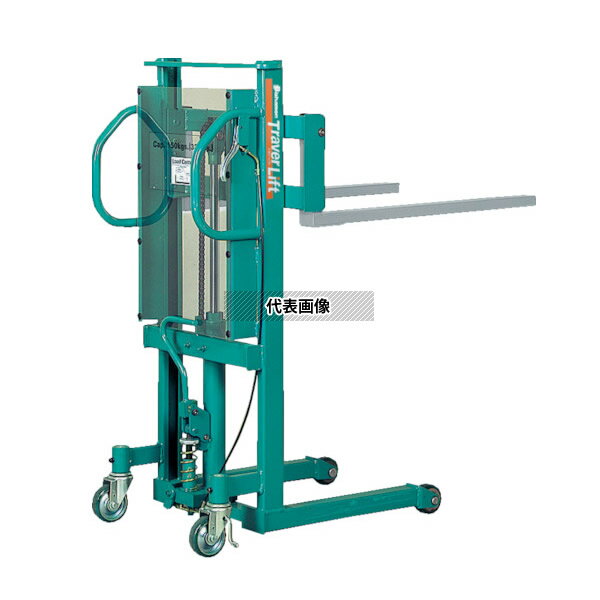 ビシャモン(スギヤス) 手動油圧式トラバーリフト STS15 フォーク形状:Xタイプ 最大積載能力：150kg[法..