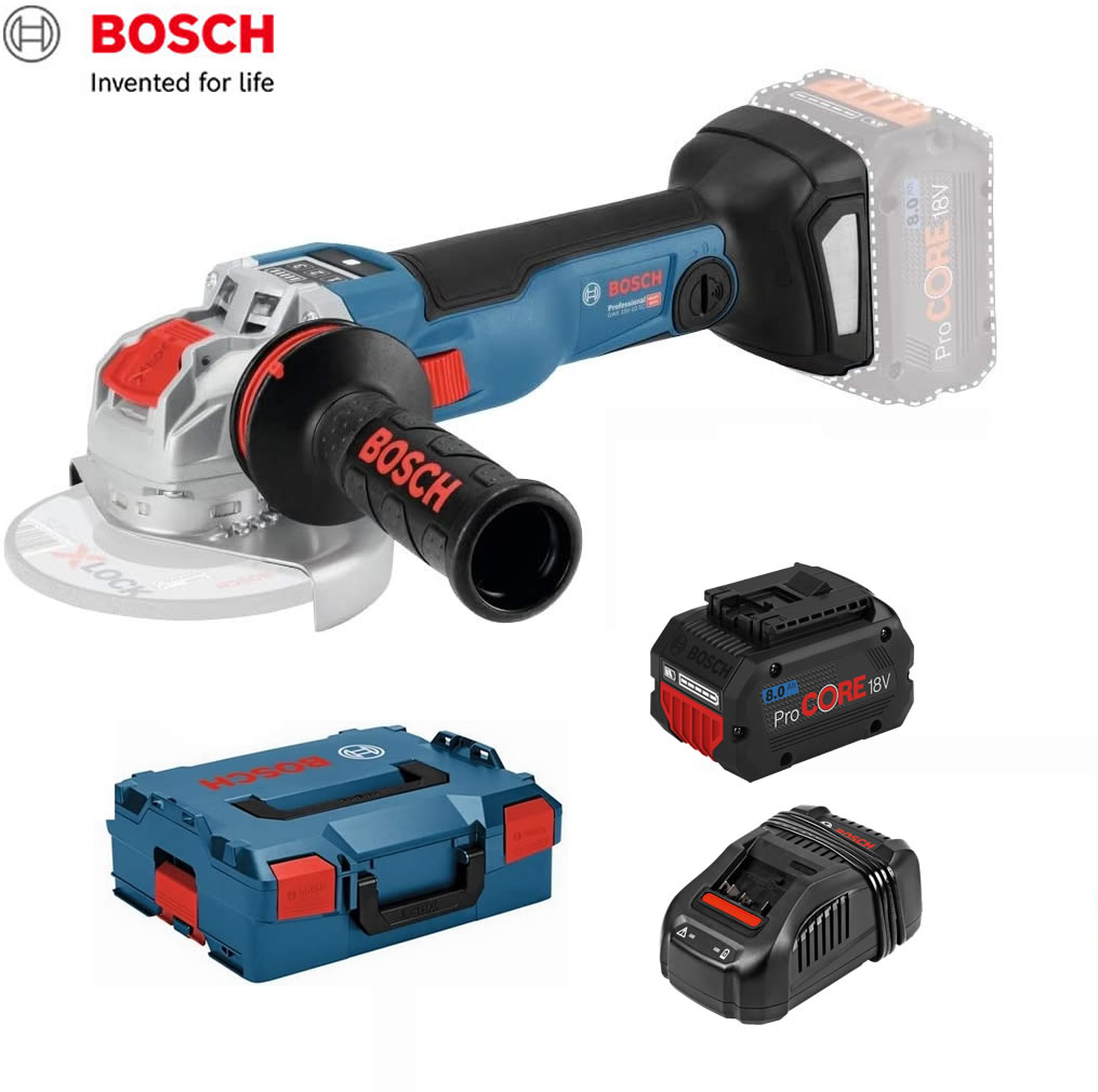 BOSCH(ボッシュ) コードレスディスクグラインダー X-LOCKシリーズ GWX18V-10SC5J バッテリー1個・充電器・ケース付【在庫有り】