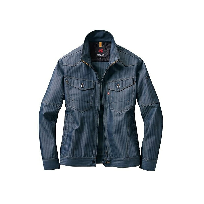 BURTLE(バートル) 作業着 作業服 1511・1512 上下セット 45.インディゴ(ヘリンボー...