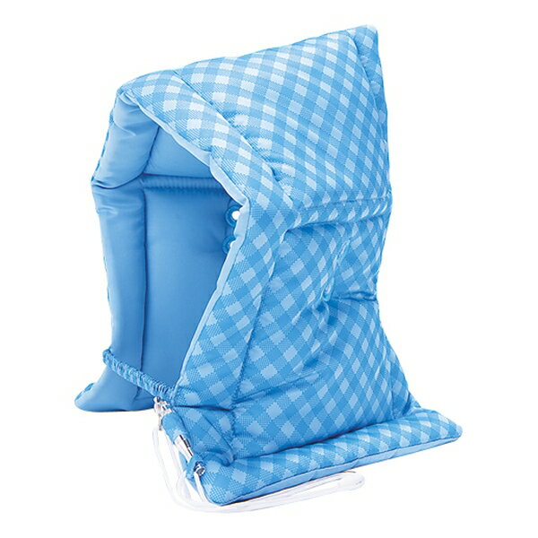 商品の特徴 ナカバヤシ BZ-102B 防災ずきん チェックタイプ ブルー 長めのずきんが、災害時の危険から、頭部や顔、肩までを保護。 製品仕様 ●サイズ：縦400×横270×厚60mm ●重量：270g（笛含む） ●材質：表生地／裏生地＝...