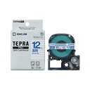 キングジム テプラPROテープ透明ラベル 12MM 青文字 ST12B