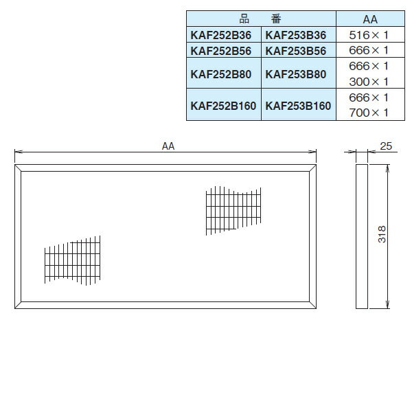 ����������� (DAIKIN ��������) ���������� KAF253B160 ����ǽ�ե��륿�� [ˡ�͸���]