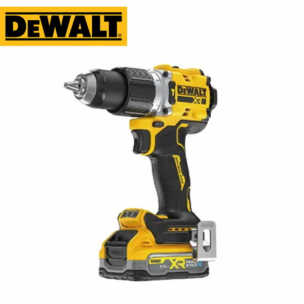 DEWALT(デウォルト) 18V XR Li-Ion ブラシレス・振動ドリルドライバ (3.5Ah Powerstack Battery×2) DCD..