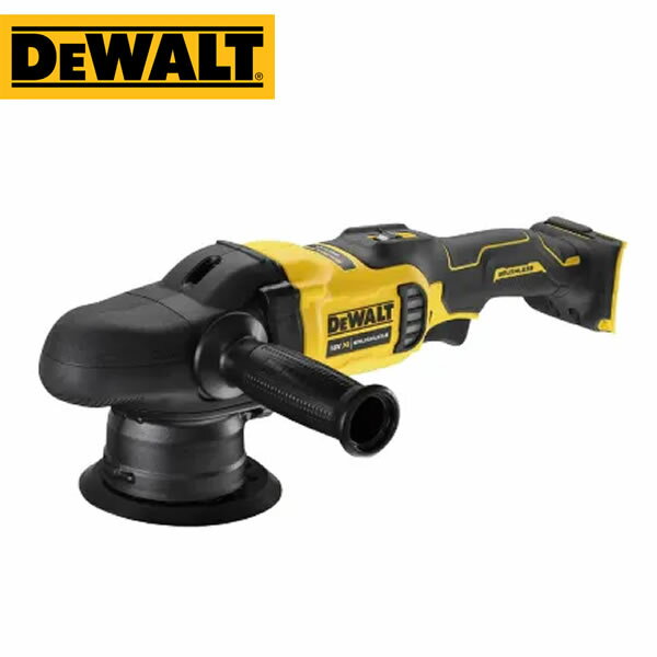 商品の特徴 DEWALT(デウォルト) 18V XR Li-Ion ブラシレス・ランダムオービットポリッシャー(本体のみ) DCM848N-XJ ●高効率・ハイパワー・長寿命のブラシレスモーターを搭載しています。 ●マジックファスナ対応の125mm径のパッドを搭載しています。 ●サイドハンドルは左右両側に取り付け可能です。 ●7段階のスピード調整ダイヤルを搭載しています。 ●ロックオンボタンでトリガースイッチを引いた状態で固定が可能です。連続運転に最適です 製品仕様 ●定格電圧(V)：DC18 ●回転数(回転/分)：2000-5500 ●パッド径(mm)：125 ●振動係数(m/s2)：10 ●質量(kg)：2.9 ●セット内容：サイドハンドル JANコード：4536178692281 ※ロゴや商品パッケージ等、予告なく変更になる場合がございます。予めご了承くださいませ。