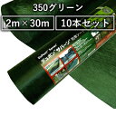 デュポン ザバーン 防草シート 350グリーン (高耐久・強力タイプ/厚さ0.8mm) 2m×30m (XA-350G2.0) 10本セット [法人・事業所限定]