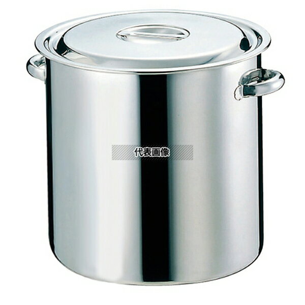 EBM(江部松) モリブデン キッチンポット/寸胴鍋 (目盛付) 27cm パイプ手付 15L φ285 ガス専用 No.00014..