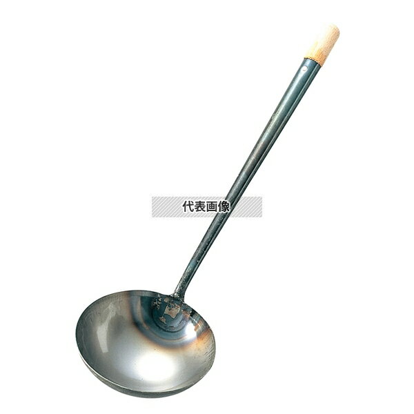 商品の特徴 ●手造りの為サイズに多少誤差があります。 製品仕様 ●英語商品名:Iron Chinese Ladle L (φ130) with Pipe Handle ●品名情報分解1 物:お玉 ●品名情報分解3サイズ:大 ●外寸:φ130...