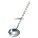 商品の特徴 製品仕様 ●英語商品名:EBM Stainless-Steel Chinese Ladle M (φ120) ●商品ブランドシリーズ:EBM ●品名情報分解1 物:お玉 ●品名情報分解3サイズ:中 ●外寸:φ120/柄長:370 ●内寸:深さ：27/ ●重量:235g ●容量:260cc ●材質:ステンレス/木 JANコード：4548170002647