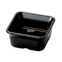 若泉漆器 バイキング角小鉢 黒 77×77×H37mm 和/洋/中 食器 No.0261100