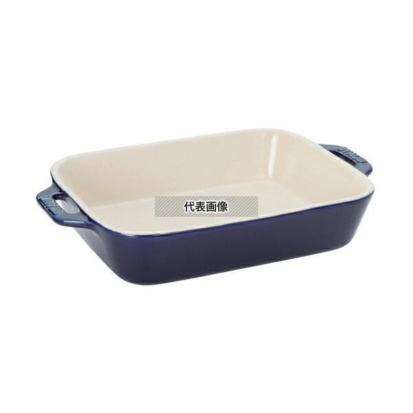 ストウブ セラミック レクタンギュラーディッシュ 27cm×20cm ブルー 40508-591 2.4L 皿 No.0547731