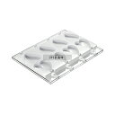 Silikomart(シリコマート) ステッコフレックス ハーティック(4ガ取×2枚入) GEL03 トレー:300×400mm アイス型 No.0558680