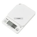 TANITA(タニタ) デジタルクッキングスケール 1kg KJ-114 WH ココナッツホワイト 120×170×H27 ハカリ No.1038450