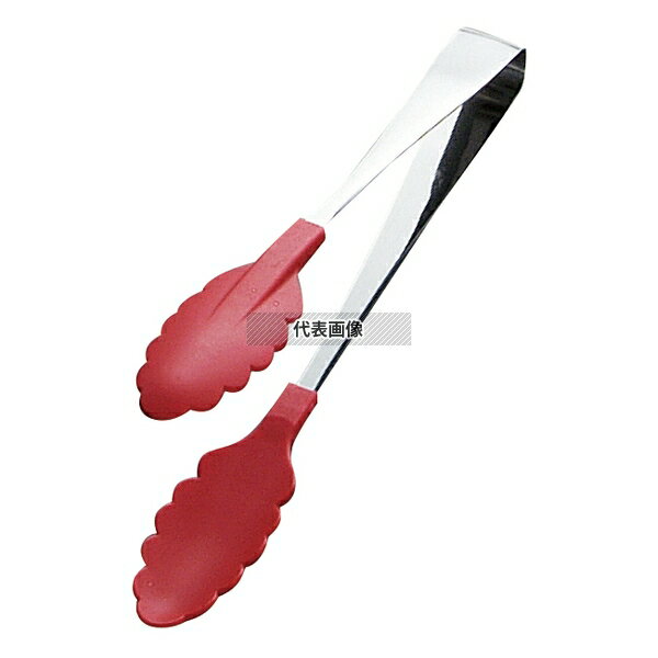 田辺金具 抗菌耐熱カラートング ミニ レッド 18cm 180 トング No.1173660