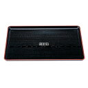 若泉漆器 一休木目盆 黒天朱 尺1寸 ABS樹脂 NS加工 330×240×H20 お盆 カフェ/サービス用品/トレー No.1214210