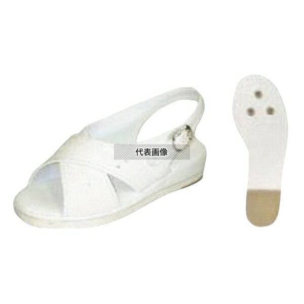 オフィスサンダル TZL-12 ホワイト L L:約240 ユニフォーム No.1281850