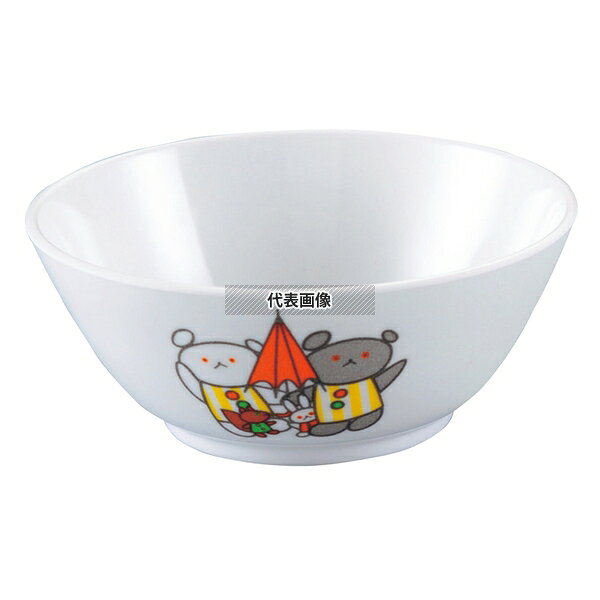国際化工 メラミン子供食器 こぐまちゃん 汁椀 (身) J6BKO 255ml φ112×H46mm No.1445020