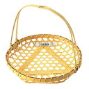 萬洋 竹製 盛カゴ 小 (取手付) 18-110 φ130×145 φ130×145 料理演出用品 No.1704800