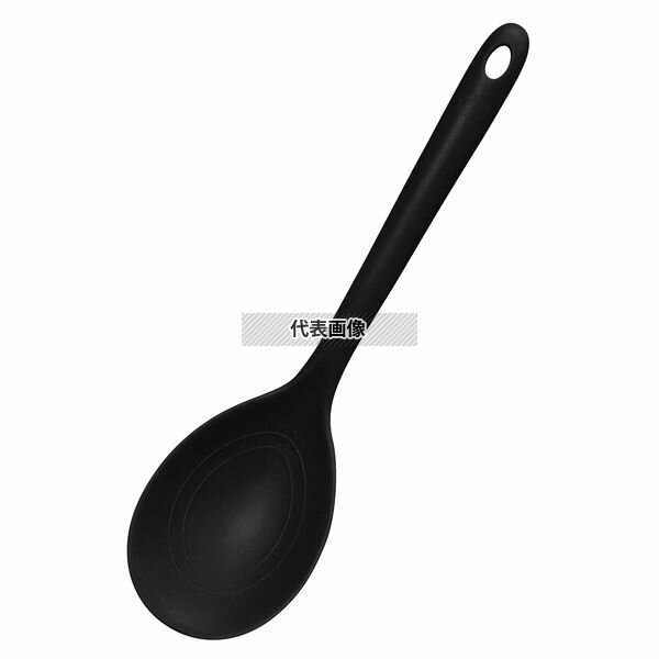 Other - ヴィヴ シリコン 抗菌 クッキングスプーン 72×265mm ブラック 60055 幅72×全長265 スプーン No.2129850