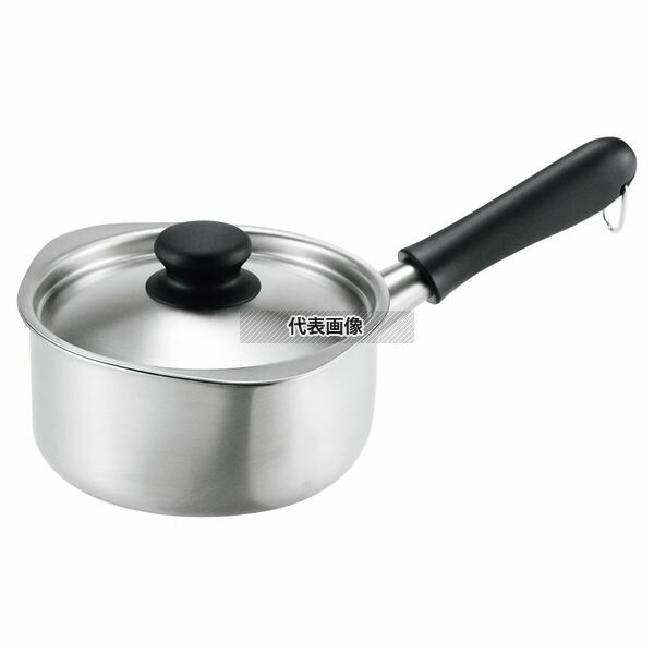 柳宗理 18-8(ステンレス) ミルクパン 蓋付 (ツヤ消シ) 16cm (12150601-1282) 1.2L 290×180 鍋全般 No.2304400