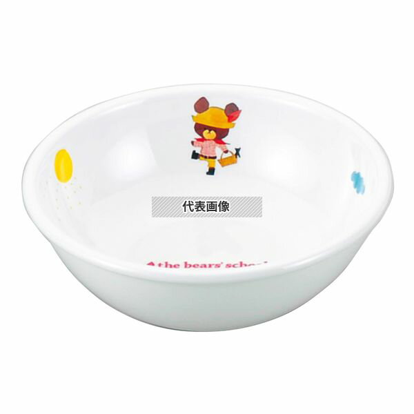 関東プラスチック工業 メラミン子供食器 くまの学校 ボール M-3140J 380ml φ140×H47 ボウル No.2430200