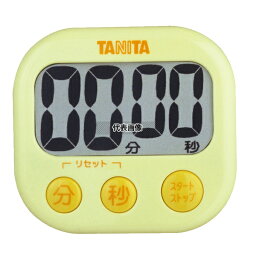 タニタ TANITA(タニタ) デカ見エタイマー 100分計 TD-384 イエロー 82×76×H23.2 タイマー No.2977400