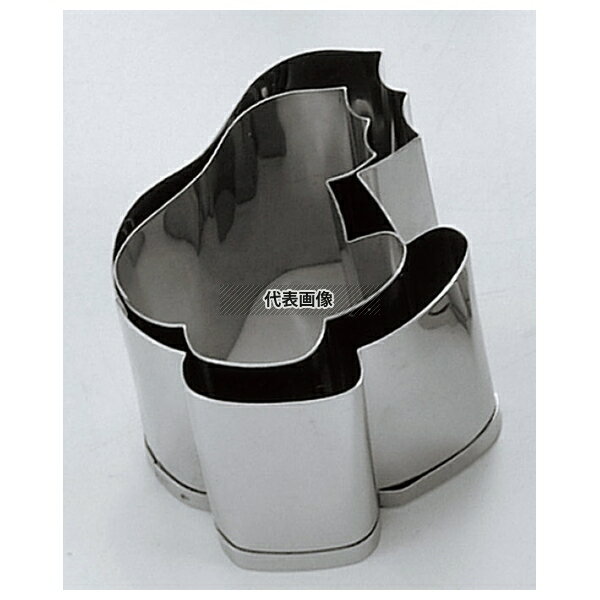 18-8(ステンレス) 手造抜型 十二支 2Pcs サル 目安:45×40(大)・40×38(小) 野菜抜型 No.3096100