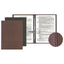 (有)シンビ シンビ インフォ&メニューブック スリムB-LUP 黒 242×315 メニュー/卓上サイン No.3102430