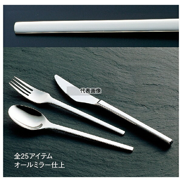 18-8(ステンレス) スクウェア ソーダスプーン 205 スプーン No.3392300