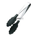 田辺金具 抗菌耐熱カラートング 小 ブラック 20cm 全長:200 トング No.3431540