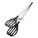 田辺金具 抗菌耐熱カラートング グリル 大 ブラック 32cm 全長:320 トング No.3431570