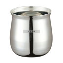 YUKIWA(三宝) UK ステンレス ガラ入れ プレーン S 0.65L φ93×H105 卓上鍋/焼物用品 No.3673420(3)