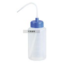 カラーキャップ広口洗浄瓶 500ml ライトブルー 927-22-22-67 500ml φ78×H241 洗浄瓶 No.3875331