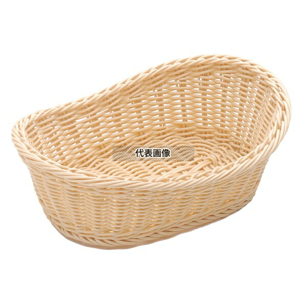 【2個セット】樹脂バスケット 舟型 大 91-010A 白 300×200×H100 バスケット No.4124900