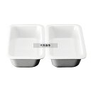 スマートチューフィング専用陶器 角型 1/2 2分割セット JW-600×2 3.8×2L 338×180×H75 皿 No.4253200
