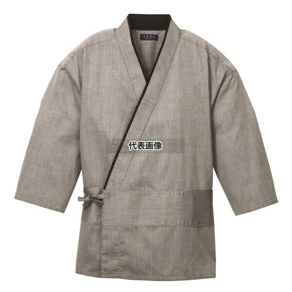 商品の特徴 作務衣 (男女兼用) KJ0010-2 灰色 LL ●内ポケット・左ウエストポケット ●サイドスリット ●立体裁断で作られているので、作務衣特有のだらしなさやずるずる感がない。 ●ウエスト部分に切替があることにより腰回りに沿う(...