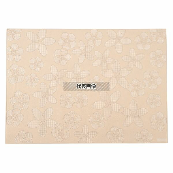 トーワ プレイスマット｢花｣ベージュ HA-004 480×350 料理演出用品 No.4774000