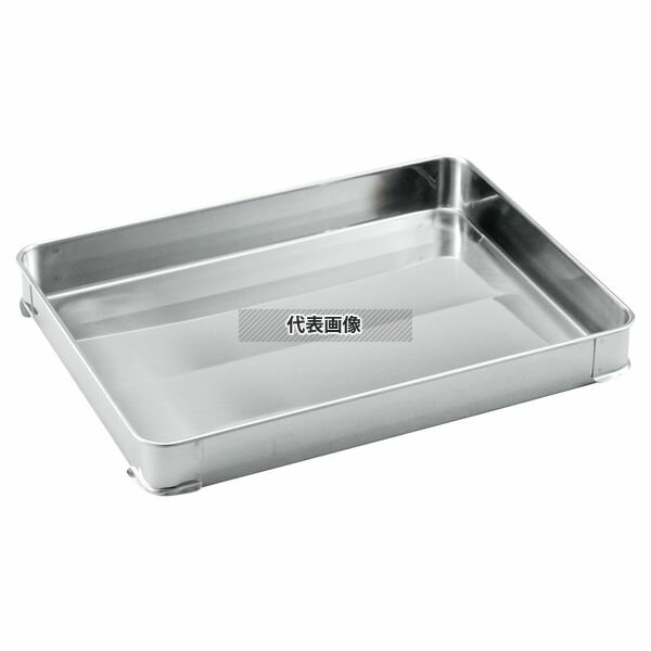 クローバー 18-8(ステンレス) 餃子バット身 L型 520×380×H50 ストックポット/保存容器 No.4872300