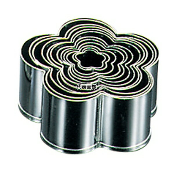 【10個セット】EBM(江部松) 18-0ステンレス パテ抜 梅 #1 高さ:H45 製菓/ベーカリー用品 No.5546101