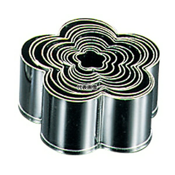 EBM(江部松) 18-0ステンレス パテ抜 梅 #10 高さ:H45 製菓/ベーカリー用品 No.5546110