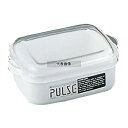 電子レンジ容器 パルスレンジ 角型 PL-1001 ホワイト 500ml 106×149×H64 ストックポット/保存容器 No.5648500