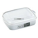 電子レンジ容器 パルスレンジ 角型 PL-1003 ホワイト 1000ml 147×201×H64 ストックポット/保存容器 No.5648700