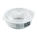 電子レンジ容器 パルスレンジ 丸型 PL-1202 ホワイト 470ml φ152×62 ストックポット/保存容器 No.5649400