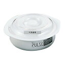 電子レンジ容器 パルスレンジ 丸型 PL-1203 ホワイト 780ml φ189×75 ストックポット/保存容器 No.5649500
