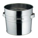 18-8(ステンレス) 両手 バケット 15L 15L φ300×H305 バケツ No.5895600