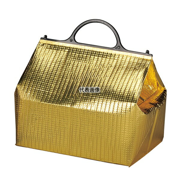 江部松商事 保冷・保温バッグ エスケークール ゴールド (10枚入) PT-7 間口:320 運搬/ケータリング No...