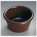 ジェスナーラメキン ストライプ (メラミン) 0384A ブラウン 4oz 約113ml φ84×H45 ラメキン No.6468600