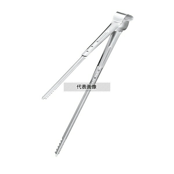 日本メタルワークス 18-8(ステンレス) IKD 抗菌 サービス箸トング 小 全長250 全長:250 トング No.6581400